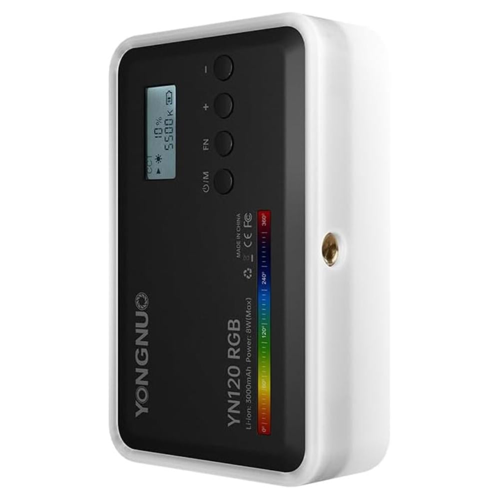 Відеосвітло накамерне акумуляторне Yongnuo YN120RGB для фото та відеозйомок (120.1781) - фото 7