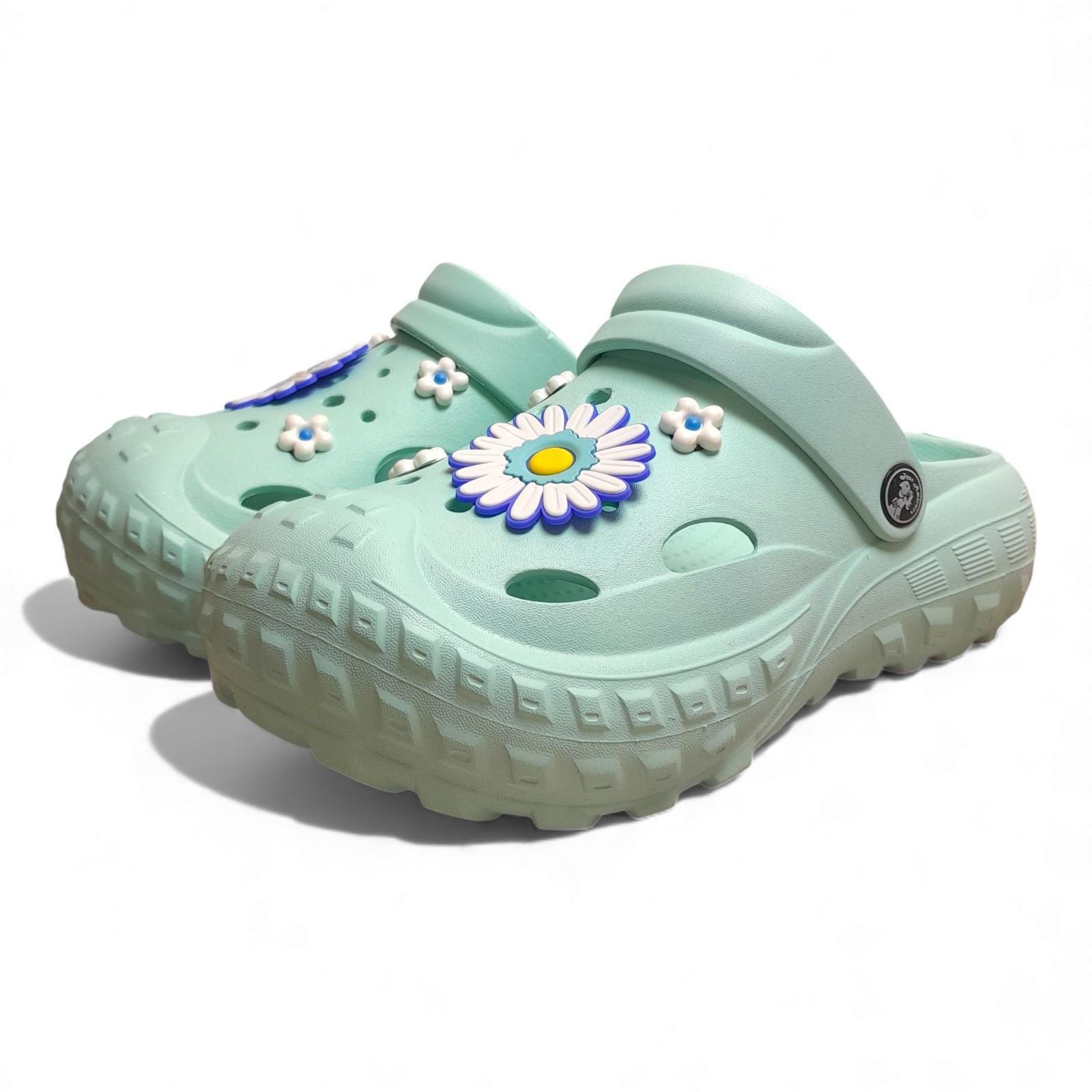 Сабо женские Jose Amorales с массивной рельефной подошвой р. 41 26 см Бирюзовый (2834114347)