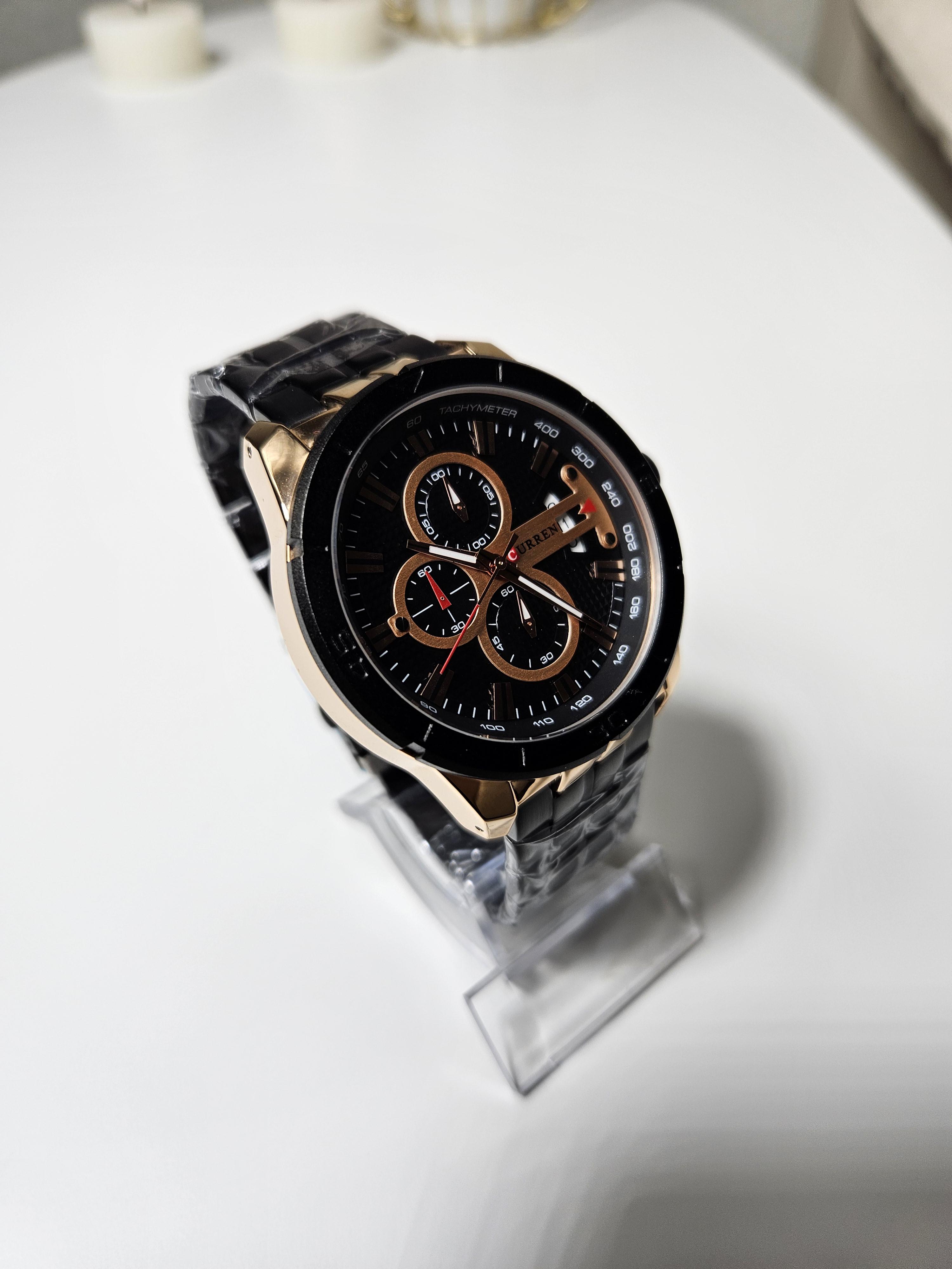 Наручные часы мужские Сurren 8355 Черный/Золотой (1104) - фото 2 Наручные часы мужские Сurren 8355 Черный/Золотой (1104) - фото 2