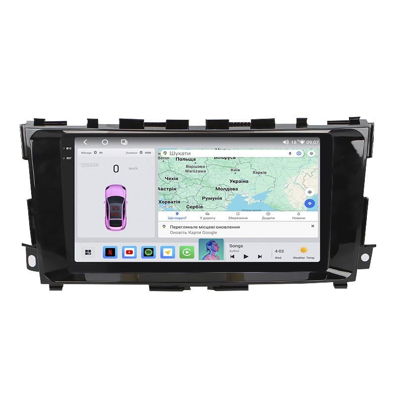 Автомагнитола штатная Lesko 4G/QLED/360°/CarPlay/GPS/Wi-Fi для Nissan Altima V L33 2012-2018 4/64Gb 9" (2354223527)