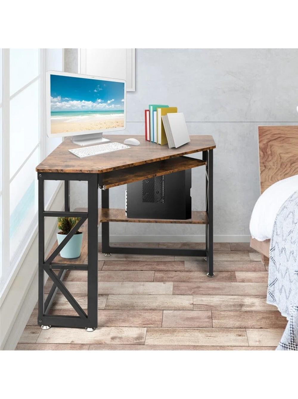 Комп'ютерний стіл кутовий MSM Pleione Дуб Родос/Чорний Комп'ютерний стіл кутовий MSM Pleione Дуб Родос/Чорний