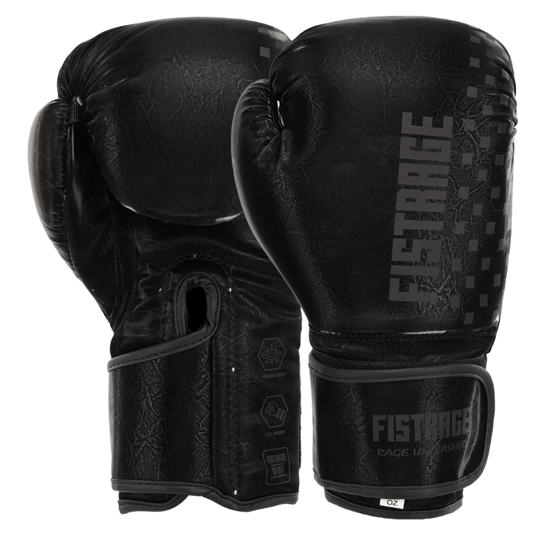 Рукавички боксерські FLEX FISTRAGE (VL-5120 Чорний _12 Унції) Рукавички боксерські FLEX FISTRAGE (VL-5120 Чорний _12 Унції)