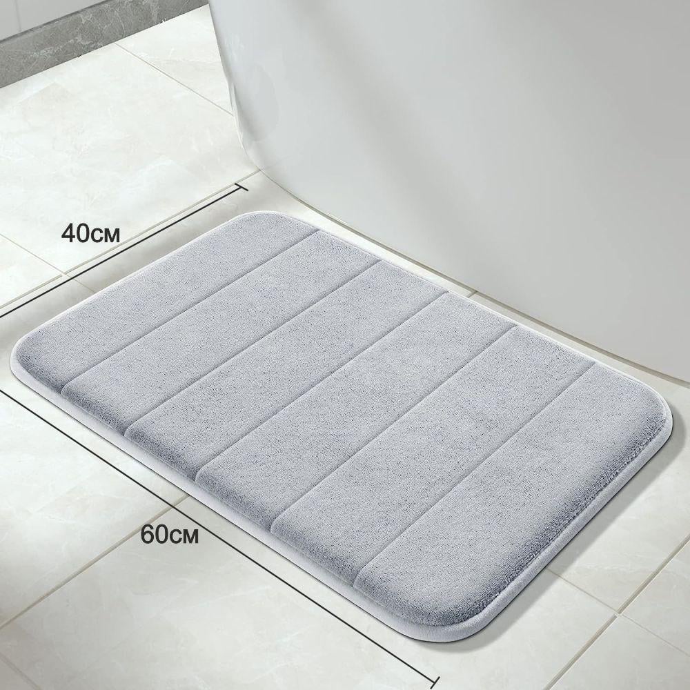 Коврик для ванной комнаты с эффектом памяти 40х60 см Серый (140219) - фото 2