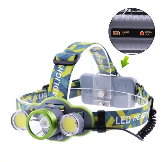 Налобный фонарь аккумуляторный светодиодный фонарик на лоб (06579792)