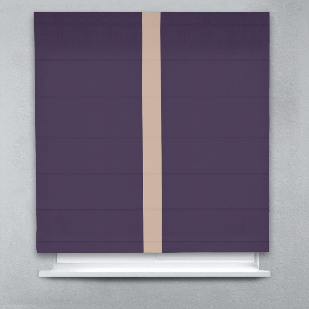 Римская штора Блэкаут Перфект с кантом по центру 250х170 см Сиреневый/Бежевый