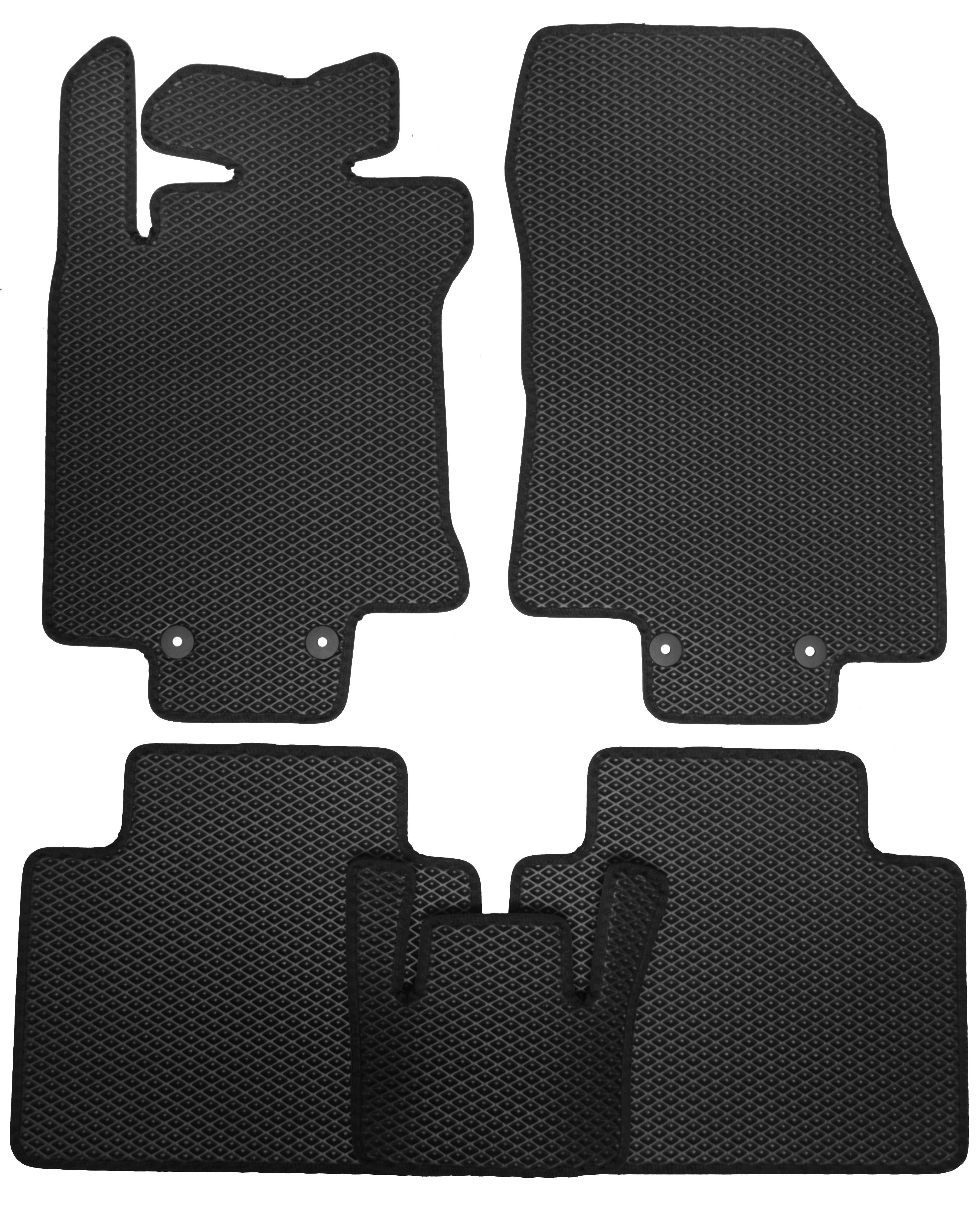 Коврики в салон Kinetic для Renault Koleos '17- EVA-полимерные Черный