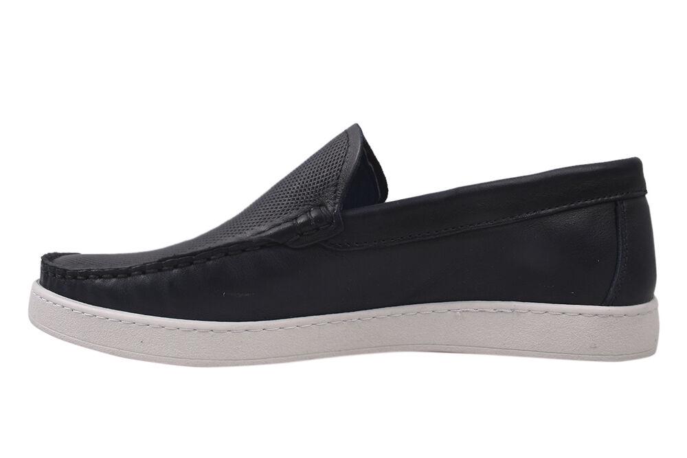 Мокасины мужские Max Step из кожир. 44 Синий (25-20DTC) - фото 3