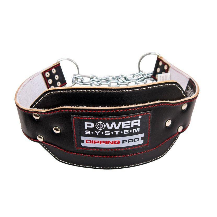 Пояс для отягощений Power System Dipping Pro PS-3820 Black/Red Line