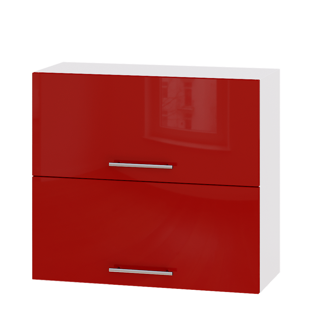 Шкаф верхний Эверест Модерн модуль Верх В14-800 80х30х72 см Красный глянец/Белый (02547)