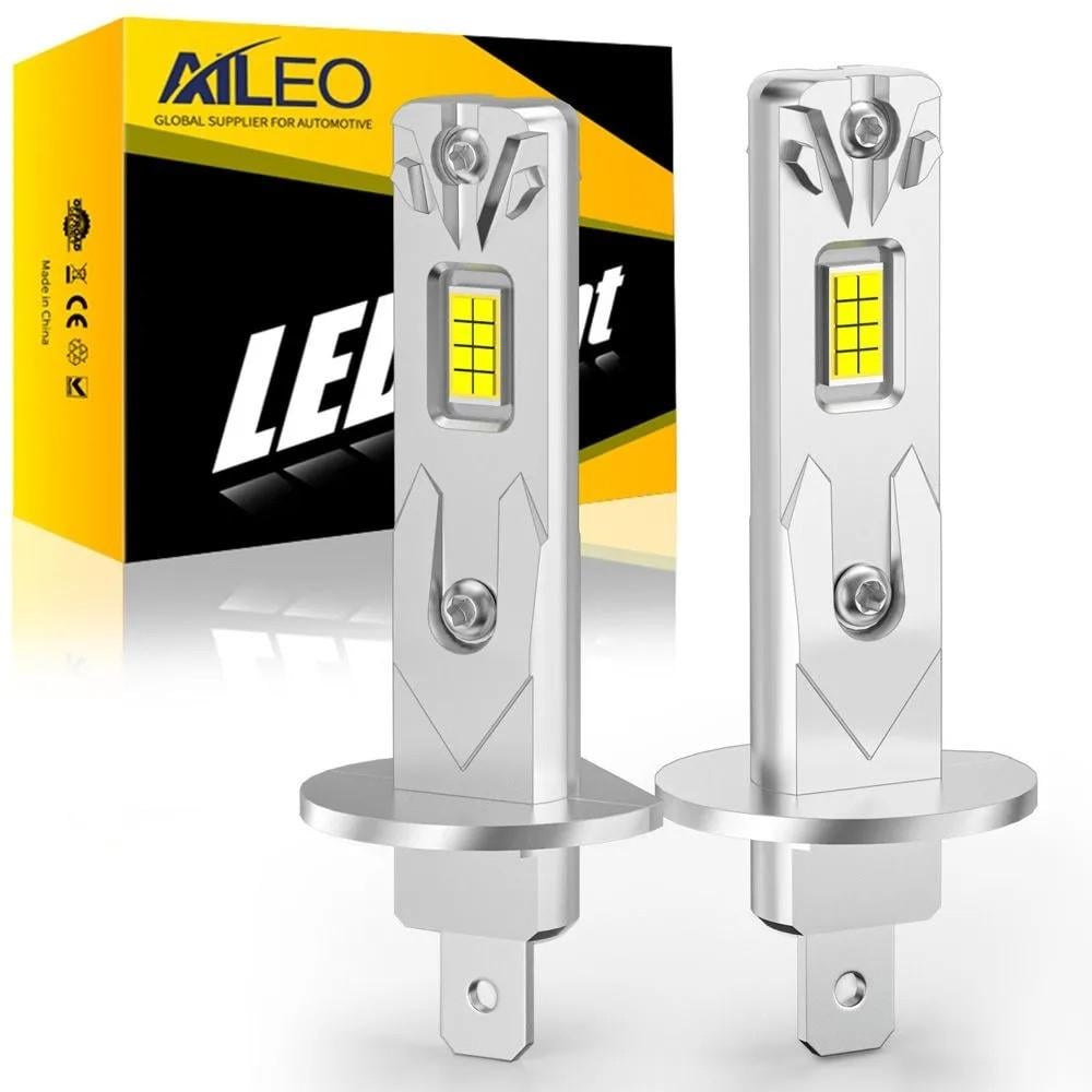 Автомобильные лампы LED H1 6500K 20000Lm CSP 1:1 с галогеном 2 шт.