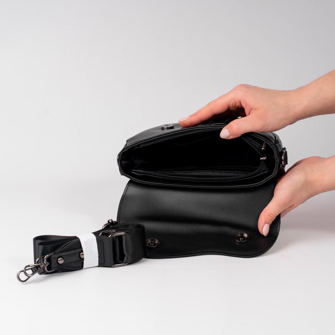 Сумка жіноча крос-боді XENIA № 25-24 Чорний - фото 3 Сумка жіноча крос-боді XENIA № 25-24 Чорний - фото 3