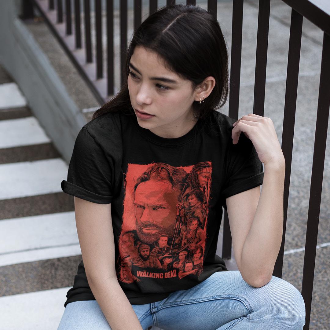 Футболка женская The Walking Dead L Черный (32698303)