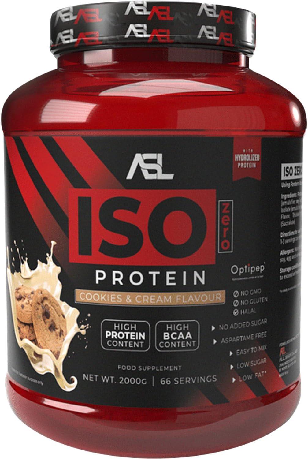 Протеин AllSports Labs Iso Zero Protein Cookies Cream 2 кг