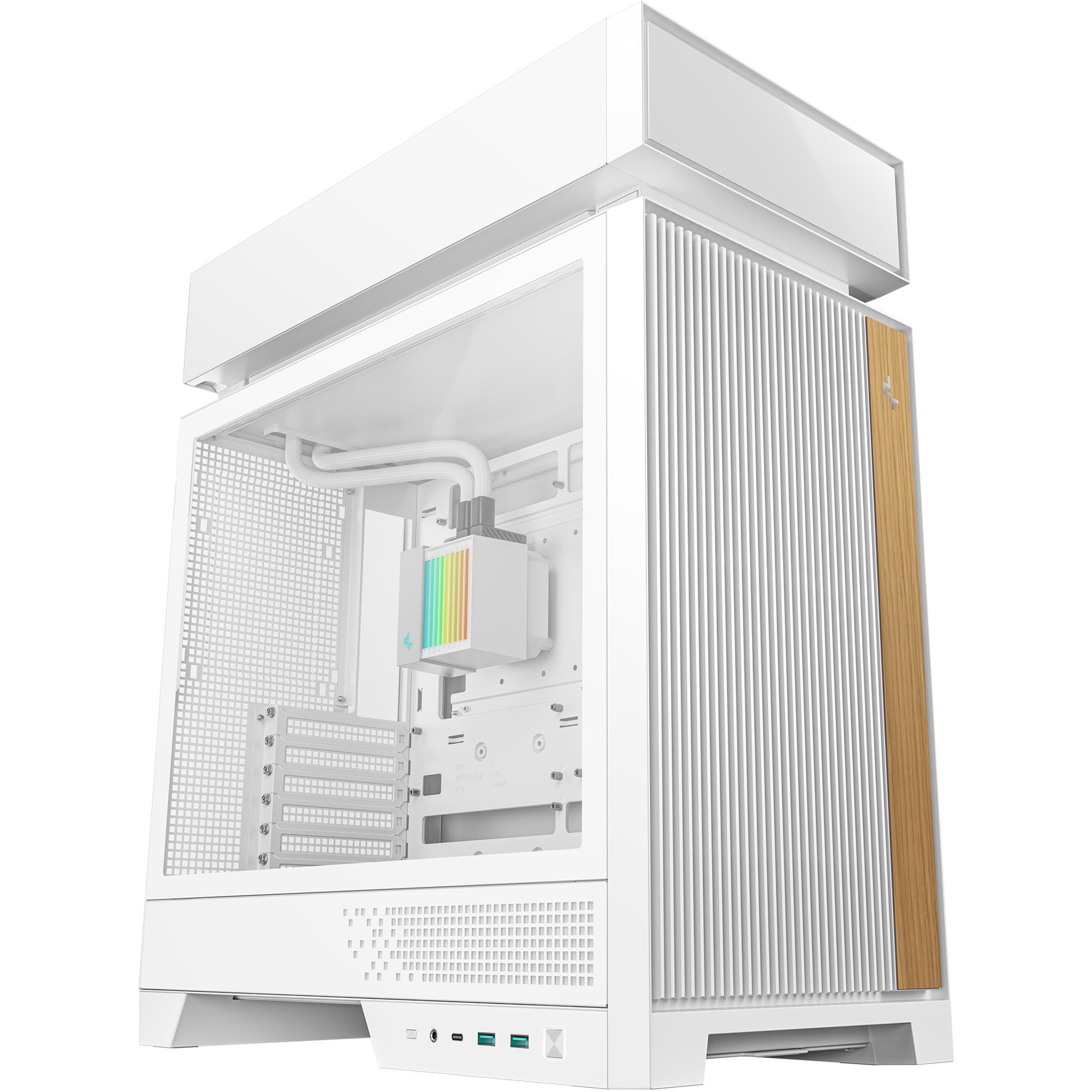 Корпус для ПК Deepcool CL6600 Midi-Tower no PSU ATX/MicroATX/Mini-ITX 360 мм ARGB White (R-CL6600-WHNNA0-G)