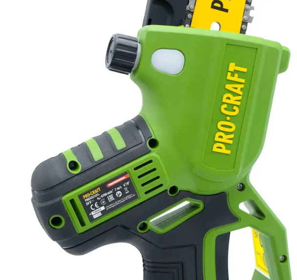 Пила цепная ProCraft с 1 АКБ и ЗУ для распила древесины/ветвей (PKA32Li) - фото 9 Пила цепная ProCraft с 1 АКБ и ЗУ для распила древесины/ветвей (PKA32Li) - фото 9