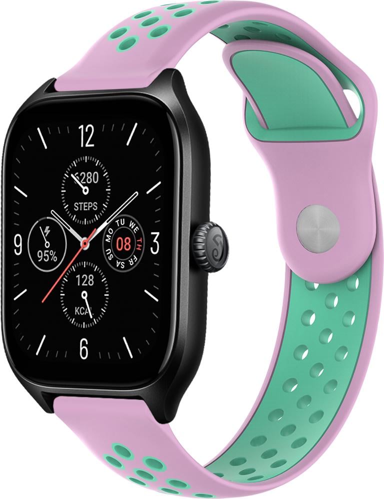 Ремешок Sport для Amazfit GTS 4/mini Turquoise/Pink (29454-50) Ремешок Sport для Amazfit GTS 4/mini Turquoise/Pink (29454-50)