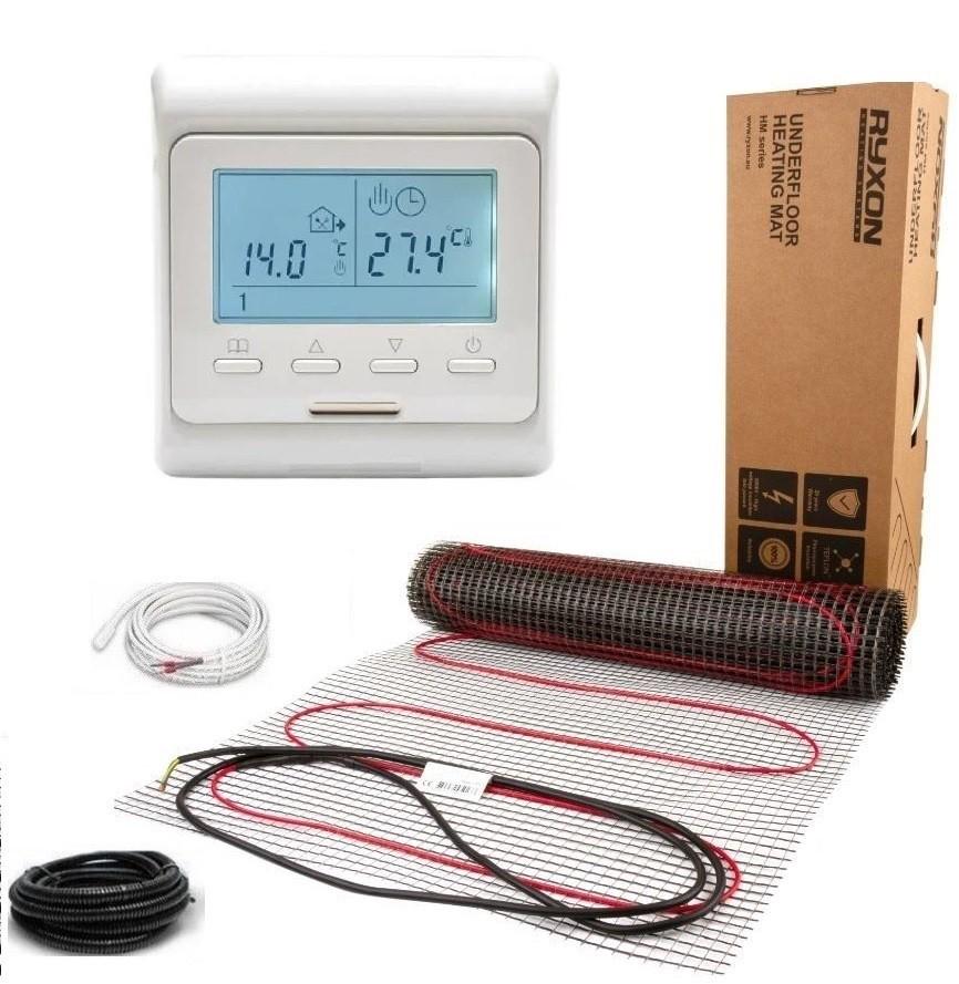 Мат нагревательный RYXON 2,5 м²/500 Вт с программируемым терморегулятором E 51 WiFi