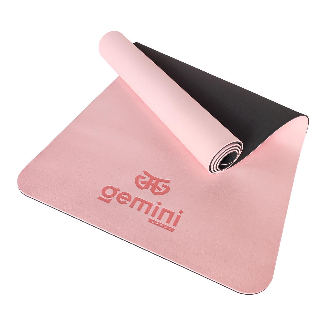 Коврик для фитнеса и йоги Gemini Pro GE-6GYLP TPE/TC 6 мм (2012936379) - фото 1