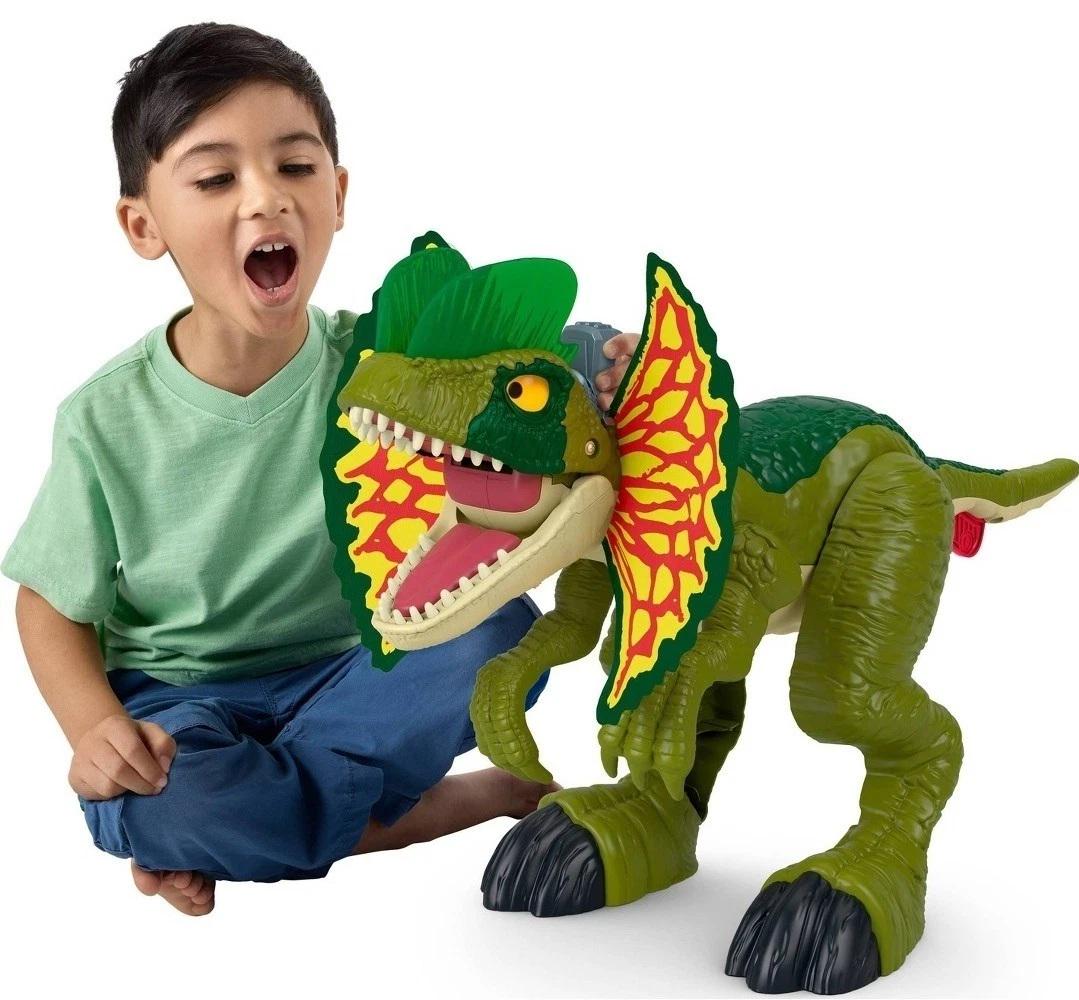 Дитяча ігрова фігурка Imaginext Jurassic World Dilophosaurus Fierce Launchin (669632126) - фото 3 Дитяча ігрова фігурка Imaginext Jurassic World Dilophosaurus Fierce Launchin (669632126) - фото 3