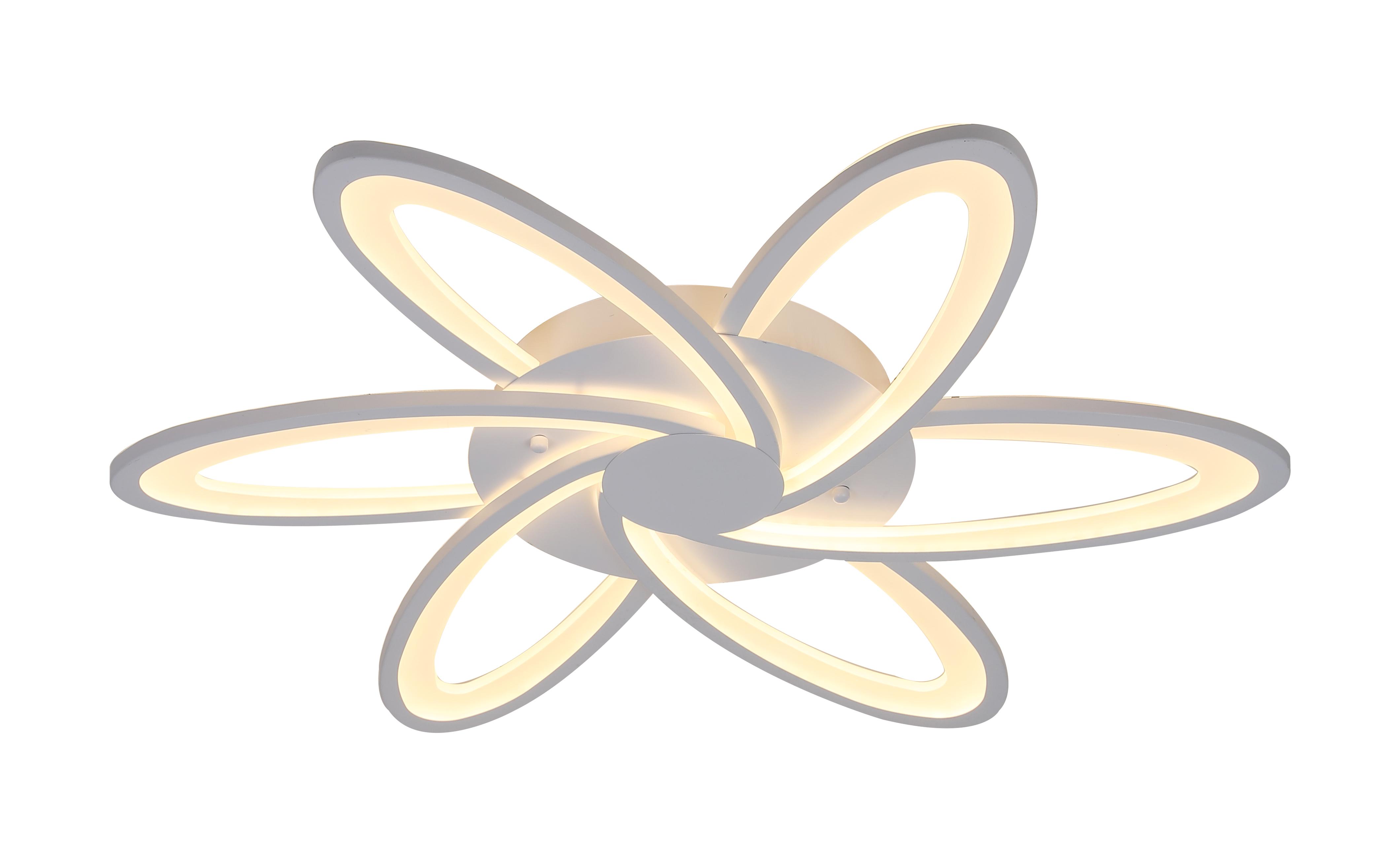 Люстра светодиодная Sirius 6236-6 WT 104W акриловая