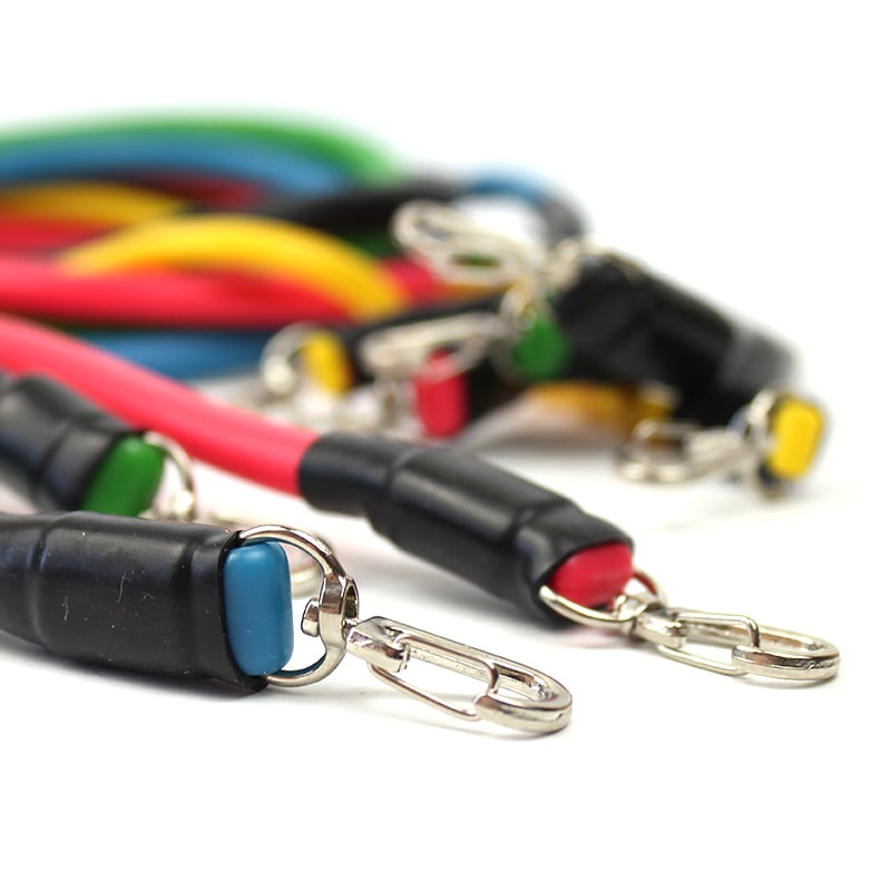 Набір трубчастих еспандерів для фітнесу і вправ 5 шт. 151139 - фото 3 Набір трубчастих еспандерів для фітнесу і вправ 5 шт. 151139 - фото 3