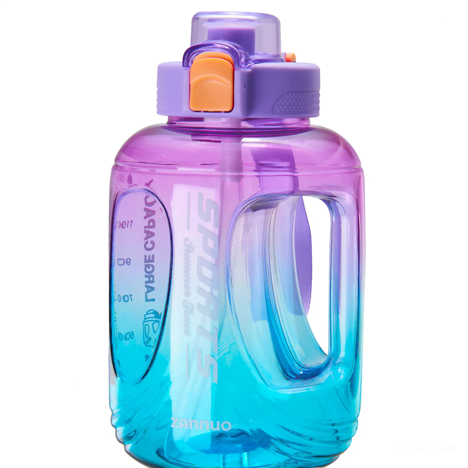 Бутылка для воды спортивная с трубочкой 1,6 л (HP-14-35)