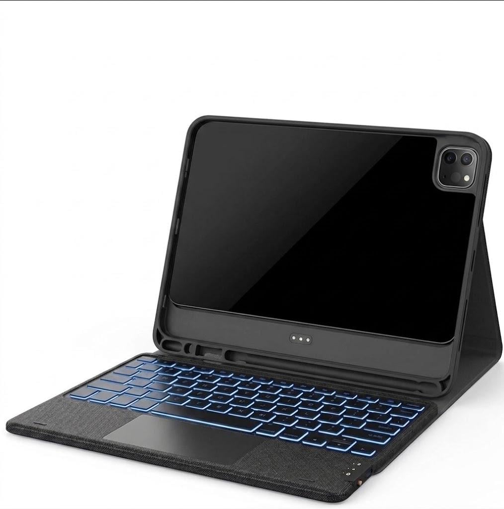 Чехол-клавиатура Earto для iPad 10,9–11” Bluetooth с подсветкой и тачпадом (3100415564)
