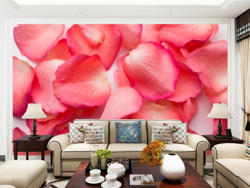 Фотошпалери флізелінові для спальні/зали/кухні Пелюстки троянд