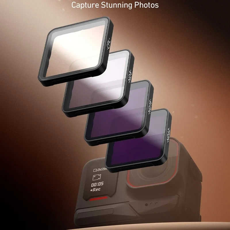 Набір світлофільтрів Telesin S5-FLT-27-TIS для Insta360 Ace Pro/Ace Pro 2 CPL/ND8/ND16/ND32 - фото 10 Набір світлофільтрів Telesin S5-FLT-27-TIS для Insta360 Ace Pro/Ace Pro 2 CPL/ND8/ND16/ND32 - фото 10