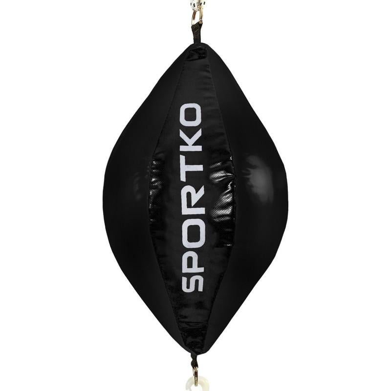 Груша на растяжках SPORTKO каплевидная набивная (UR GP-2_Черный)