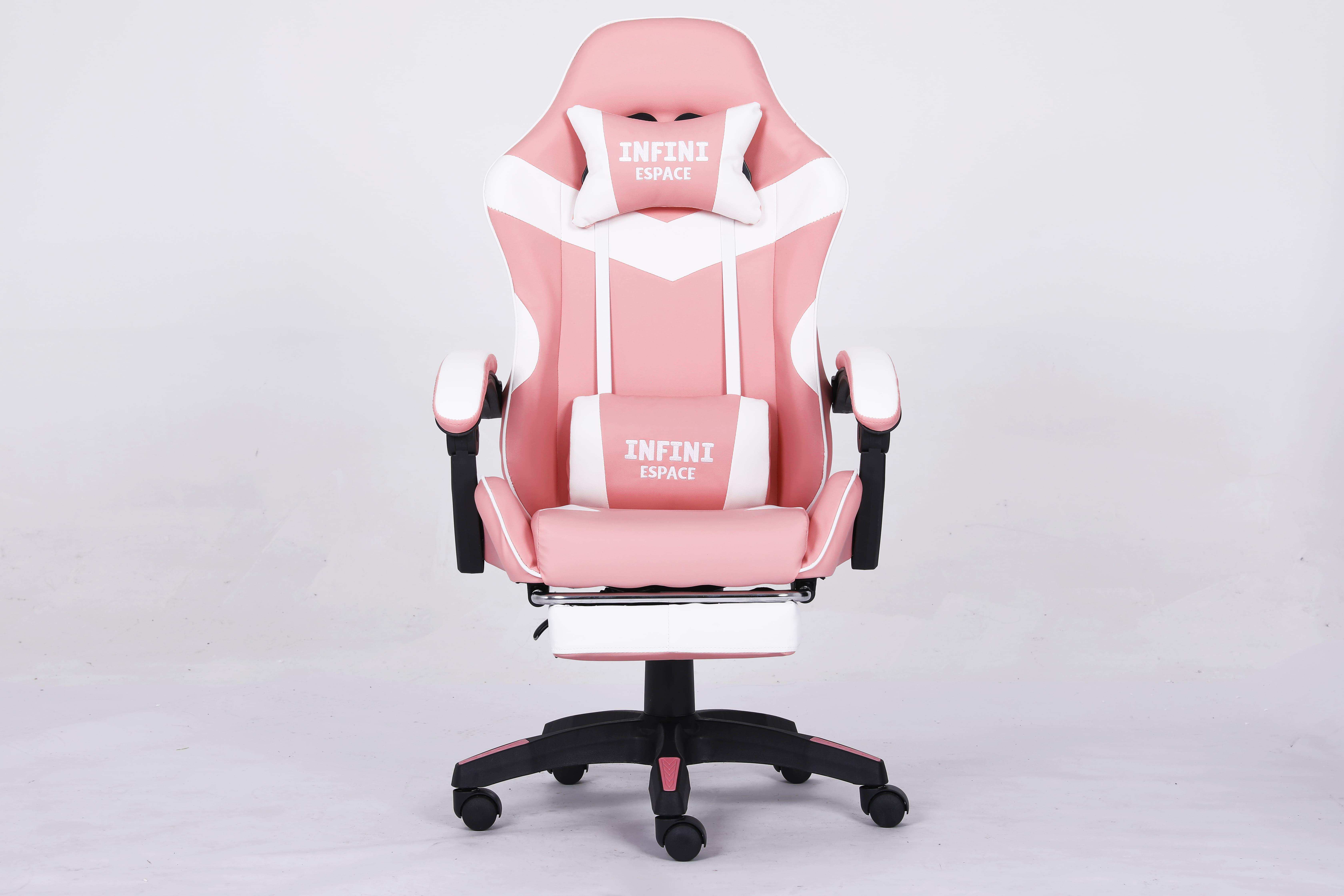 Кресло компьютерное с подставкой для ног Infini Espace Розовый (22288282) - фото 2 Кресло компьютерное с подставкой для ног Infini Espace Розовый (22288282) - фото 2