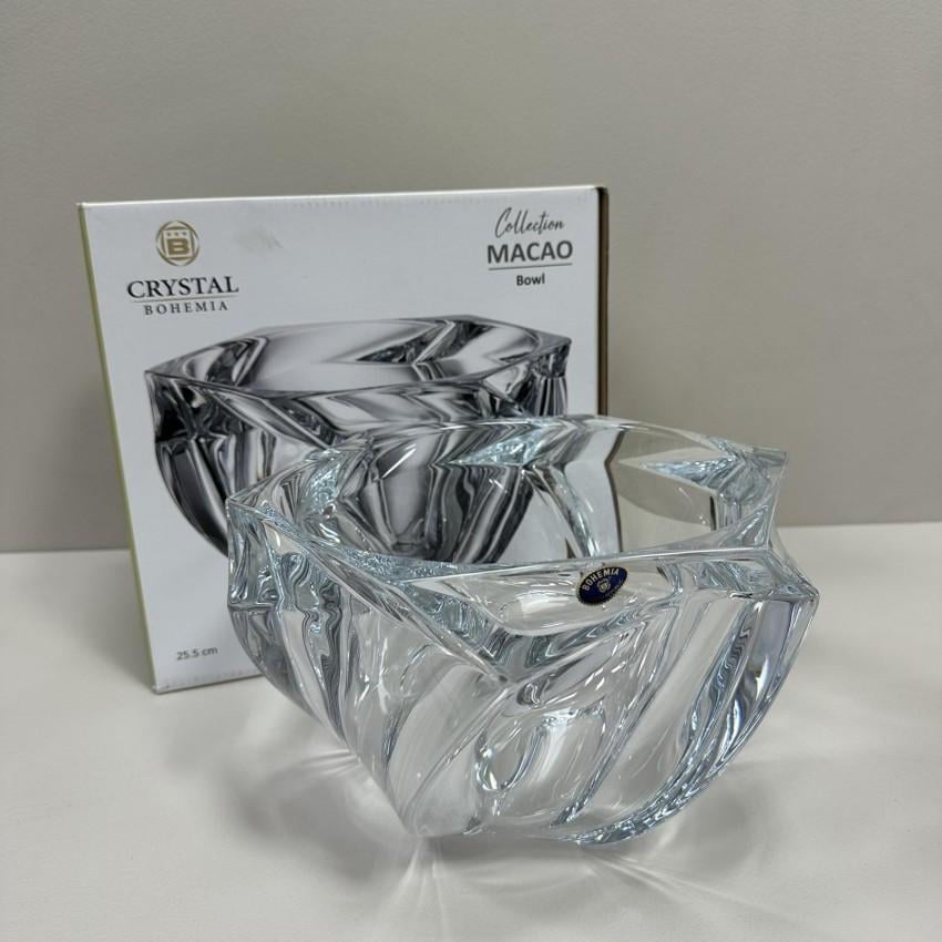 Салатник стеклянный Bohemia Macao b6KG47-99W01 d 25 см (2767146394)