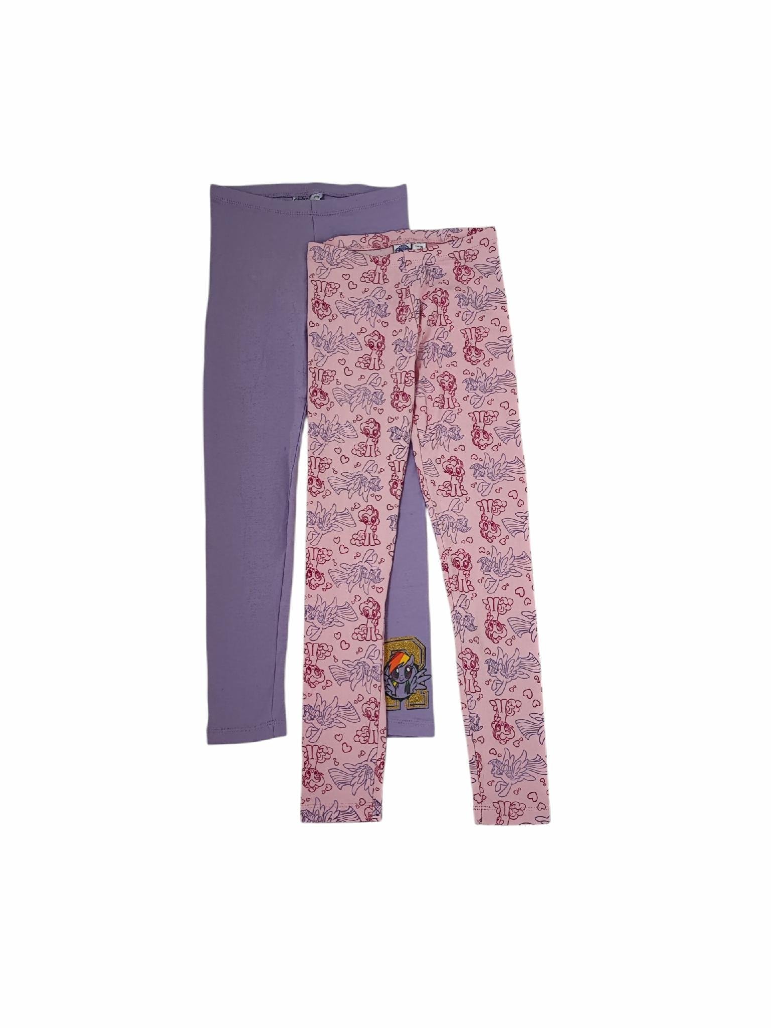 Набір дитячих лосин для дівчинки My Little Pony 134-140 см 2 шт. Рожевий/Бузковий (26022124D)