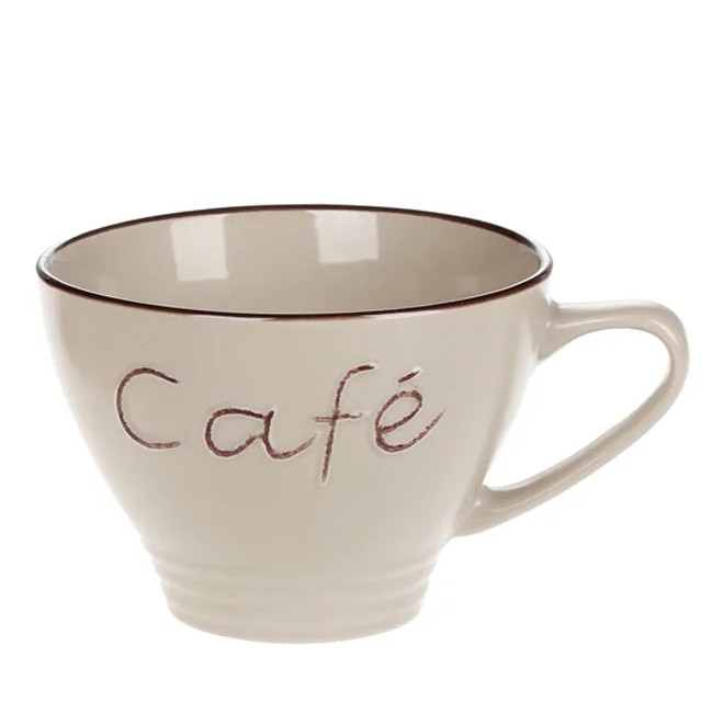 Чашка керамическая Flora "Cafe" 0,45 л (31762)
