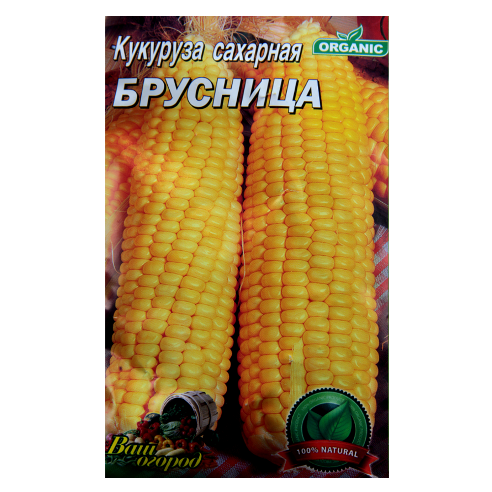 Насіння кукурудзи Брусниця цукрова ранньостигла середньостигла 30 г (23010)