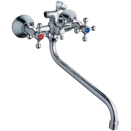 Смеситель для ванны Frap F2208 1033739 двухвентильный Хром (102394)
