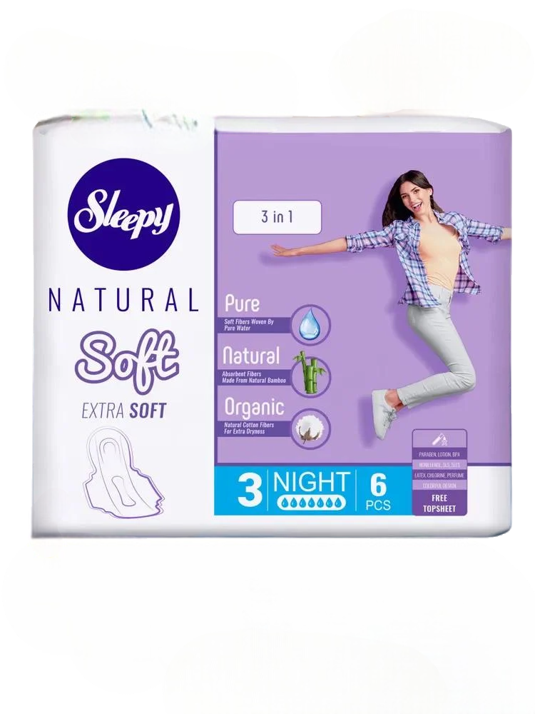 Гигиенические прокладки Sleepy Soft Night-3 №6 320 мм (000006109)