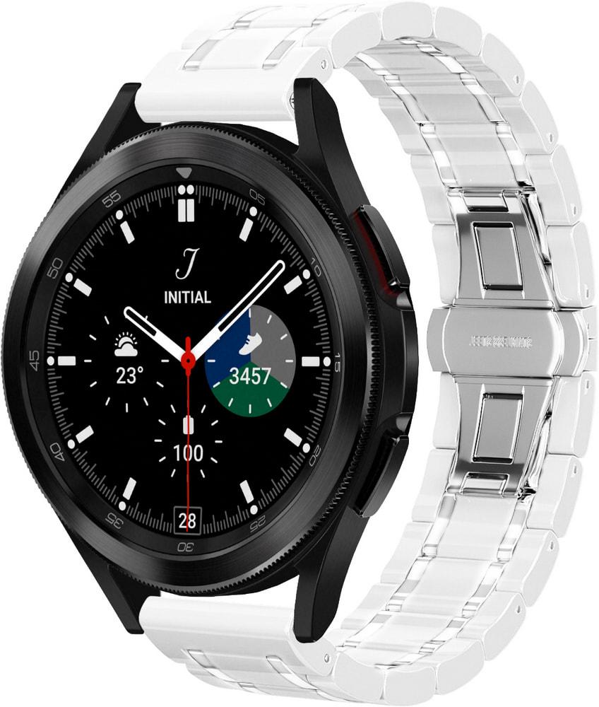 Ремешок керамический Ceramo для Galaxy Watch 4 Classic 46 мм White (28728-29)