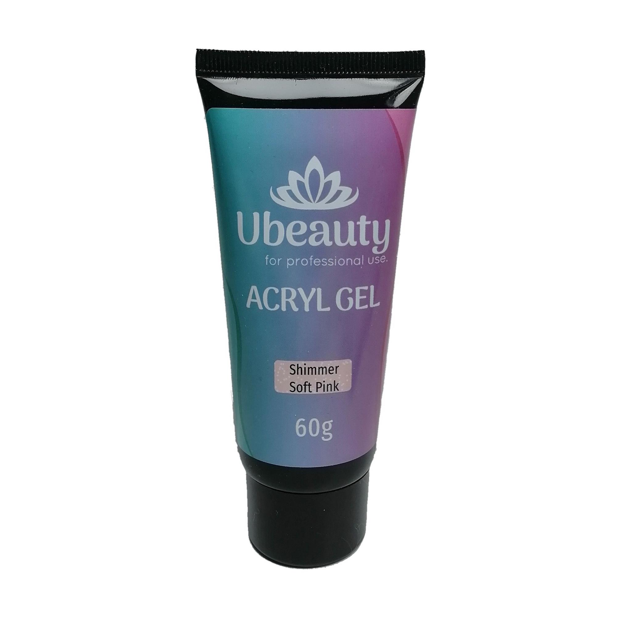 Полигель Ubeauty с шиммером 60 мл Нежно-розовый (6803) Полигель Ubeauty с шиммером 60 мл Нежно-розовый (6803)