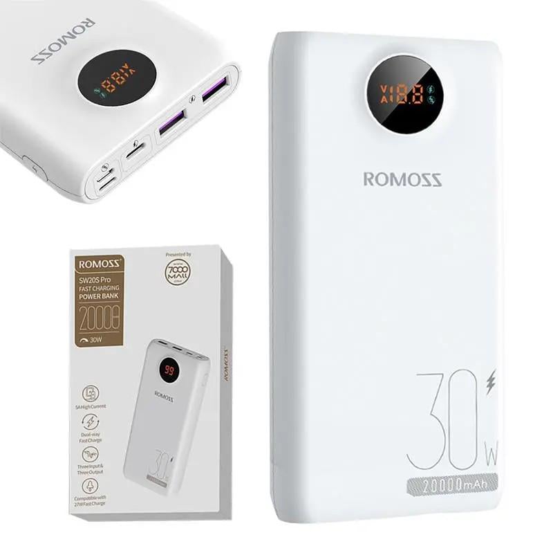 Повербанк Romoss SW20S Pro 20000 mAh White (PSW20-392-1133H) - фото 3