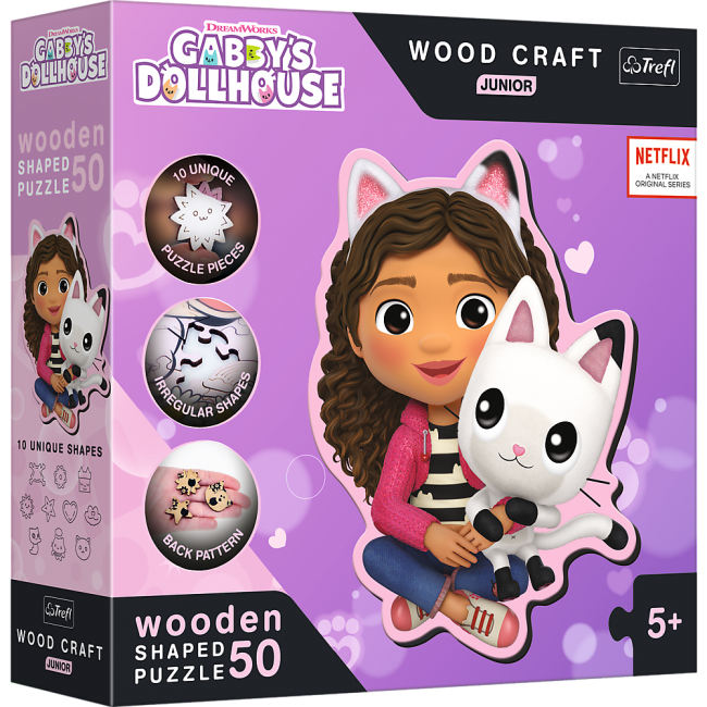 Пазлы фигурные из дерева Trefl Домик Габи 50 эл. (5900511202021)
