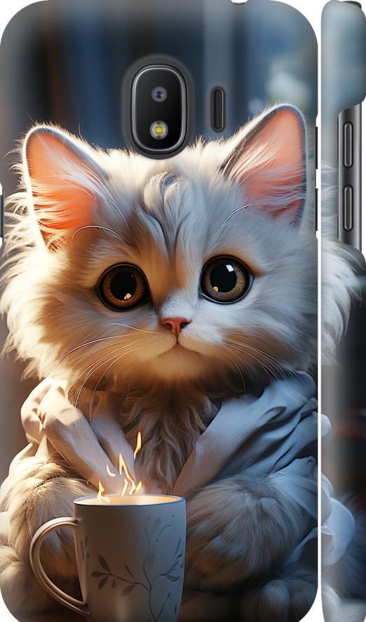 Чехол на Samsung Galaxy J2 2018 White cat (5646m-1351-42517)