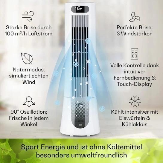 Кондиционер-вентилятор мобильный KLARSTEIN Skyscraper Frost (10035819) - фото 3 Кондиционер-вентилятор мобильный KLARSTEIN Skyscraper Frost (10035819) - фото 3