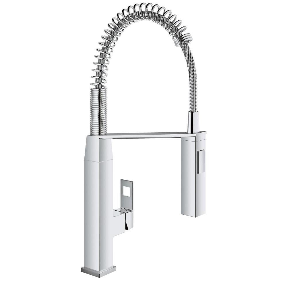 Змішувач для кухні Grohe Eurocube 31395000 з гнучким виливом Хром (111348)