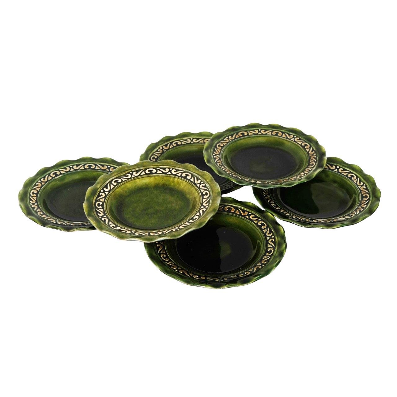 Набір глибоких тарілок 6 шт. 20 см Зелений