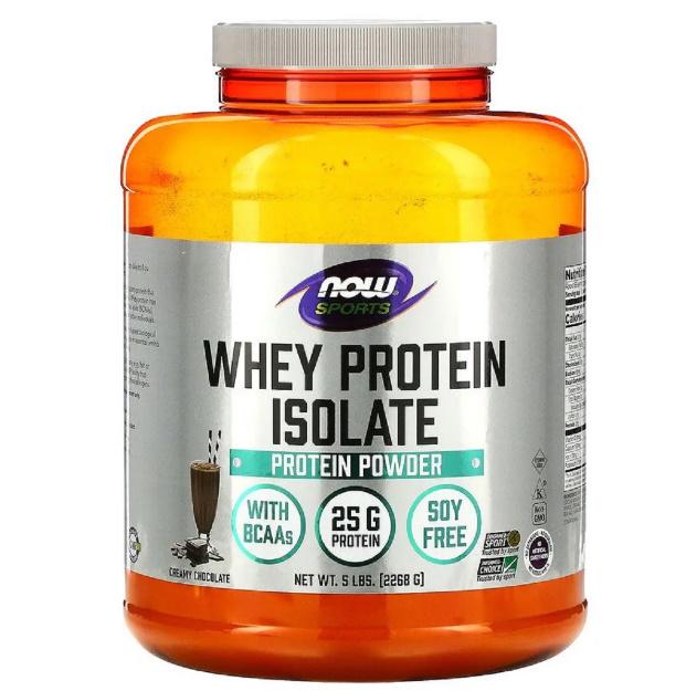Протеин NOW Foods Whey Protein Isolate 2260 g /68 servings/ Creamy Chocolate