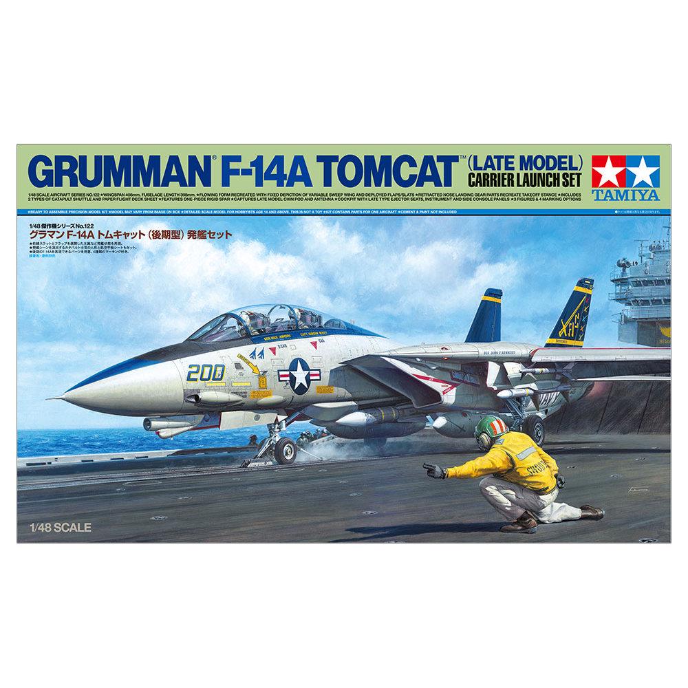 Сборная модель Tamiya самолет 1:48 F-14A Late Launch Set (61122-000)