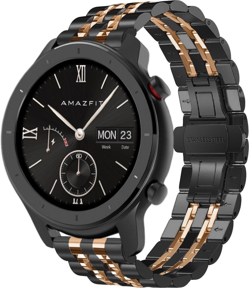 Браслет металлический Spinye Line для Amazfit GTR 42 мм Black Pink (29033-51)