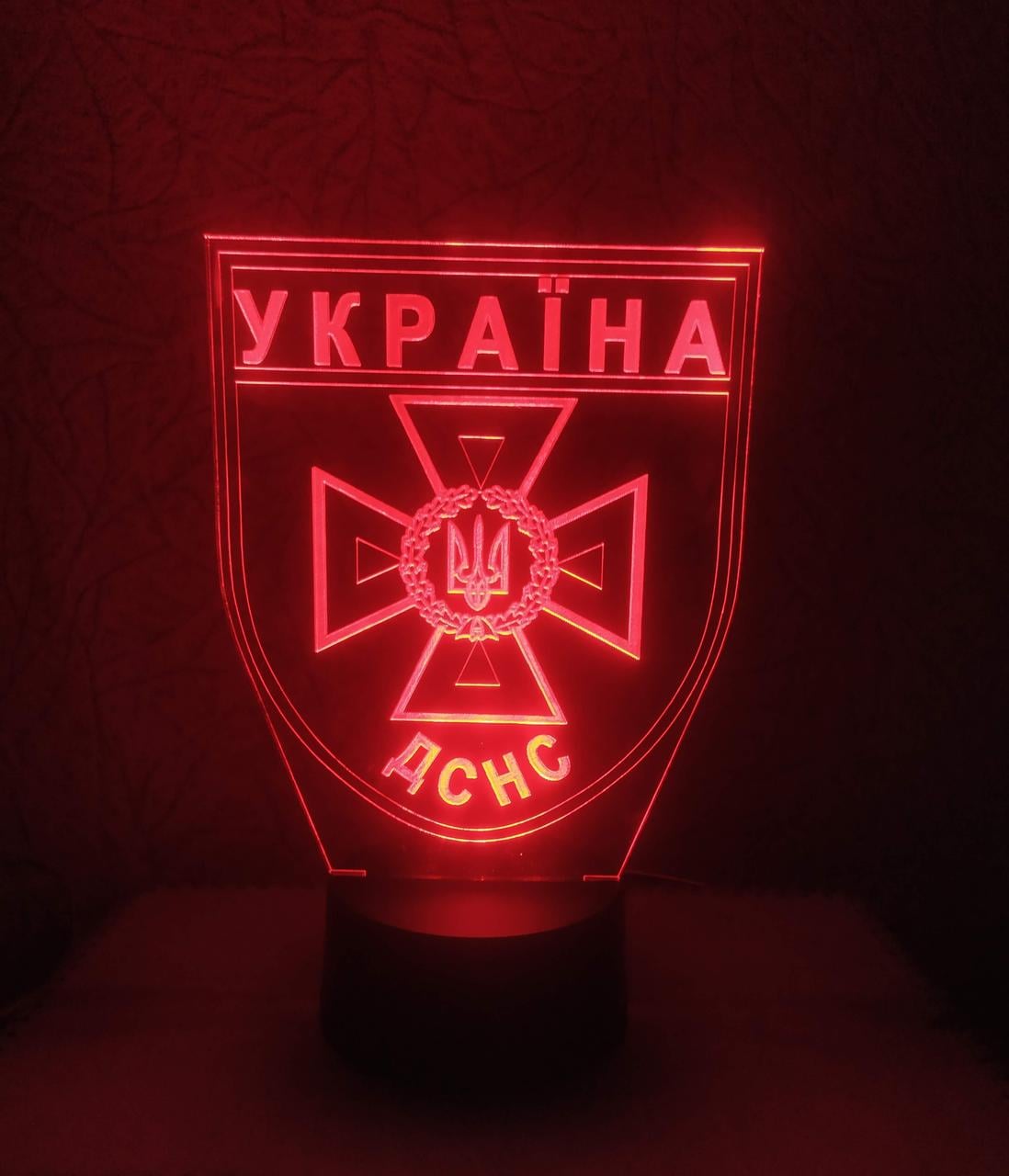 3D-нічник ДСНС Держава служба з надзвовичайних ситуаців кілька підсвіток/на bluetooth (1899733074)