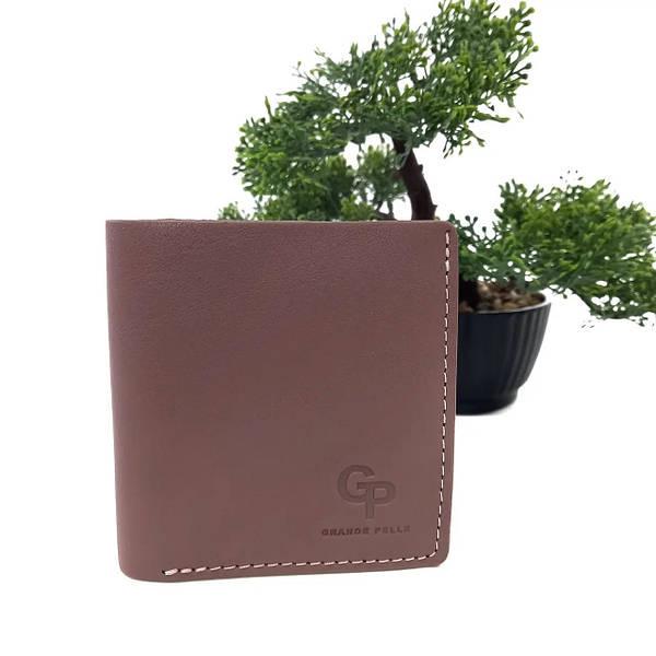 Гаманець місткий жіночий GP натуральна шкіра Пудровий (5376/65)